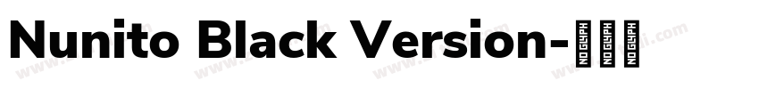 Nunito Black Version字体转换